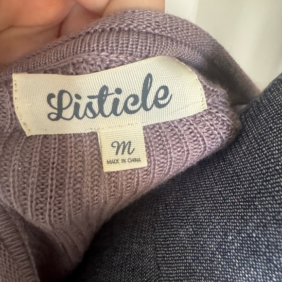 Listicle Cold Shoulder Cold Arm Pullover Sweater - Picture 8 of 11